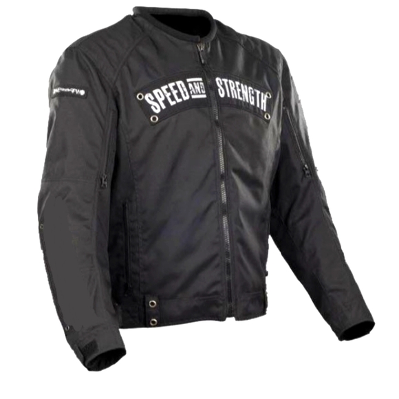 Speed And Strength PADDED Biker Jacket Mens Large - Picture 1 of 1